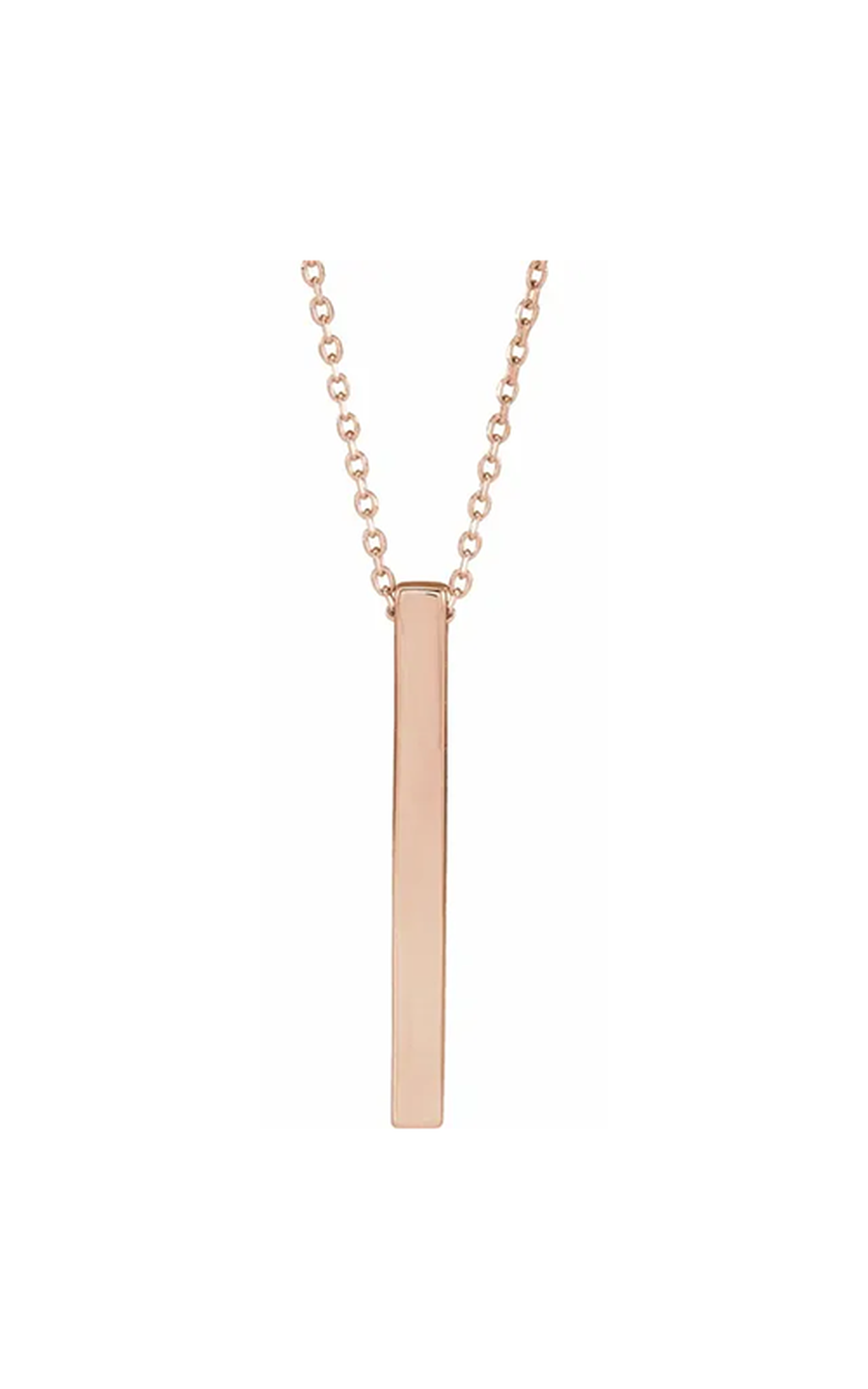 14K Rose Gold Metal Necklace