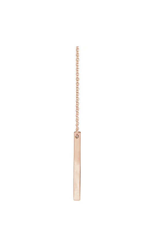 14K Rose Gold Metal Necklace