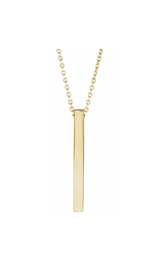 14K Yellow Gold Metal Necklace