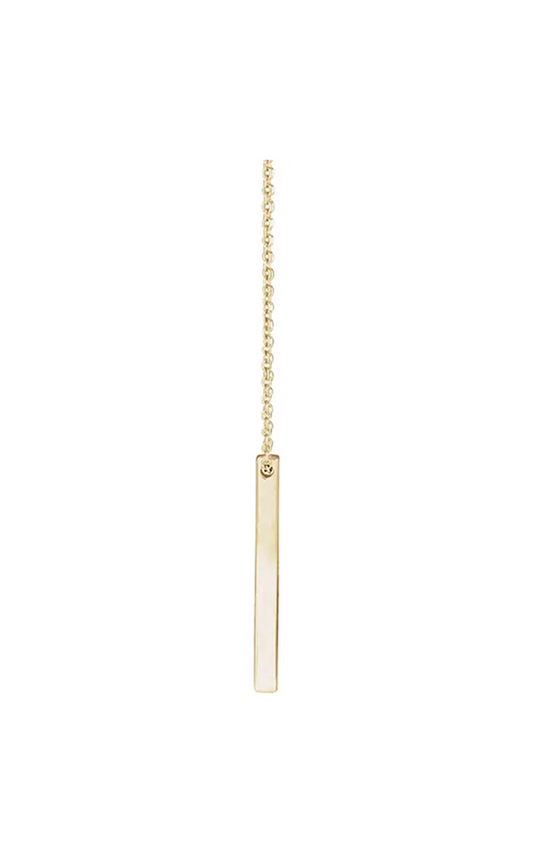 14K Yellow Gold Metal Necklace