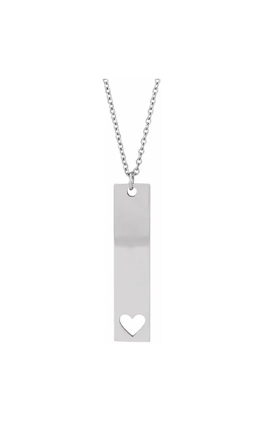 14K White Gold Metal Necklace