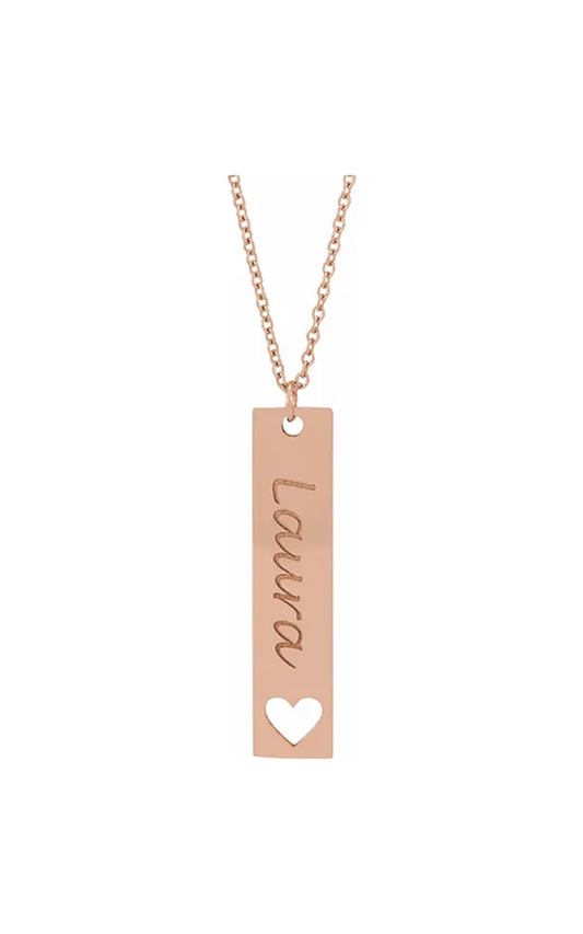 14K Rose Gold Metal Necklace