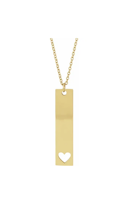 14K Yellow Gold Metal Necklace