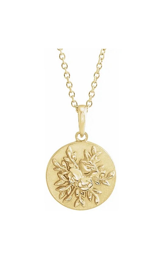 14K Yellow Gold Metal Necklace