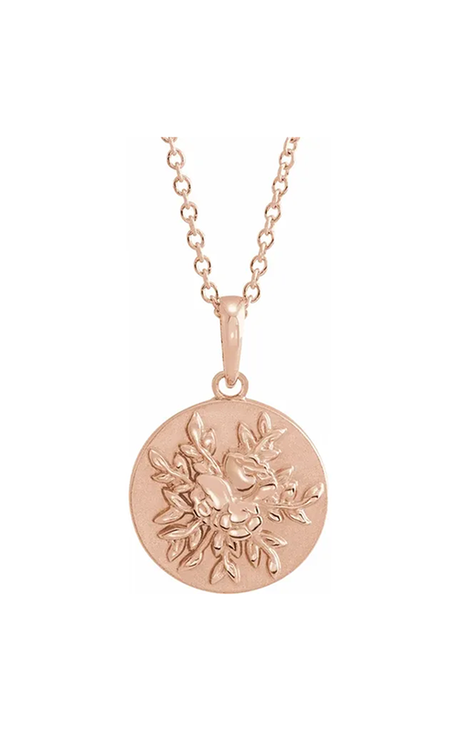 14K Rose Gold Metal Necklace