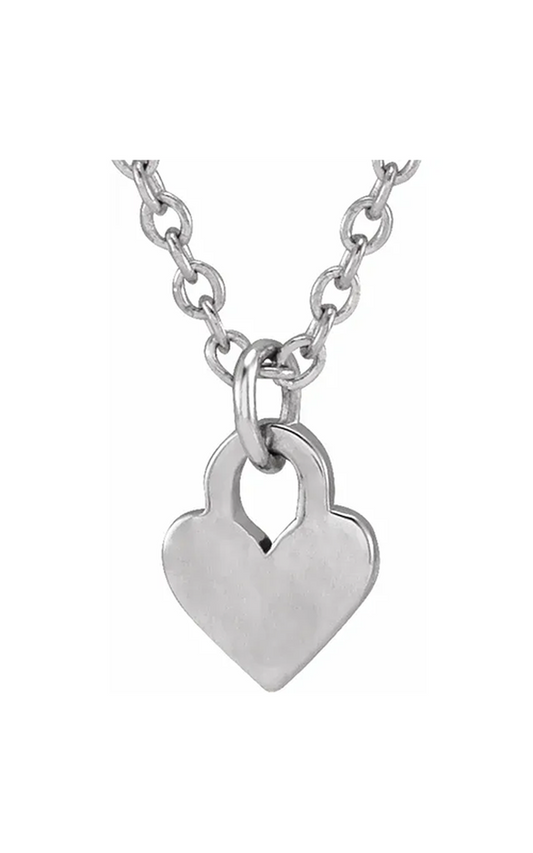 14K White Gold Metal Necklace