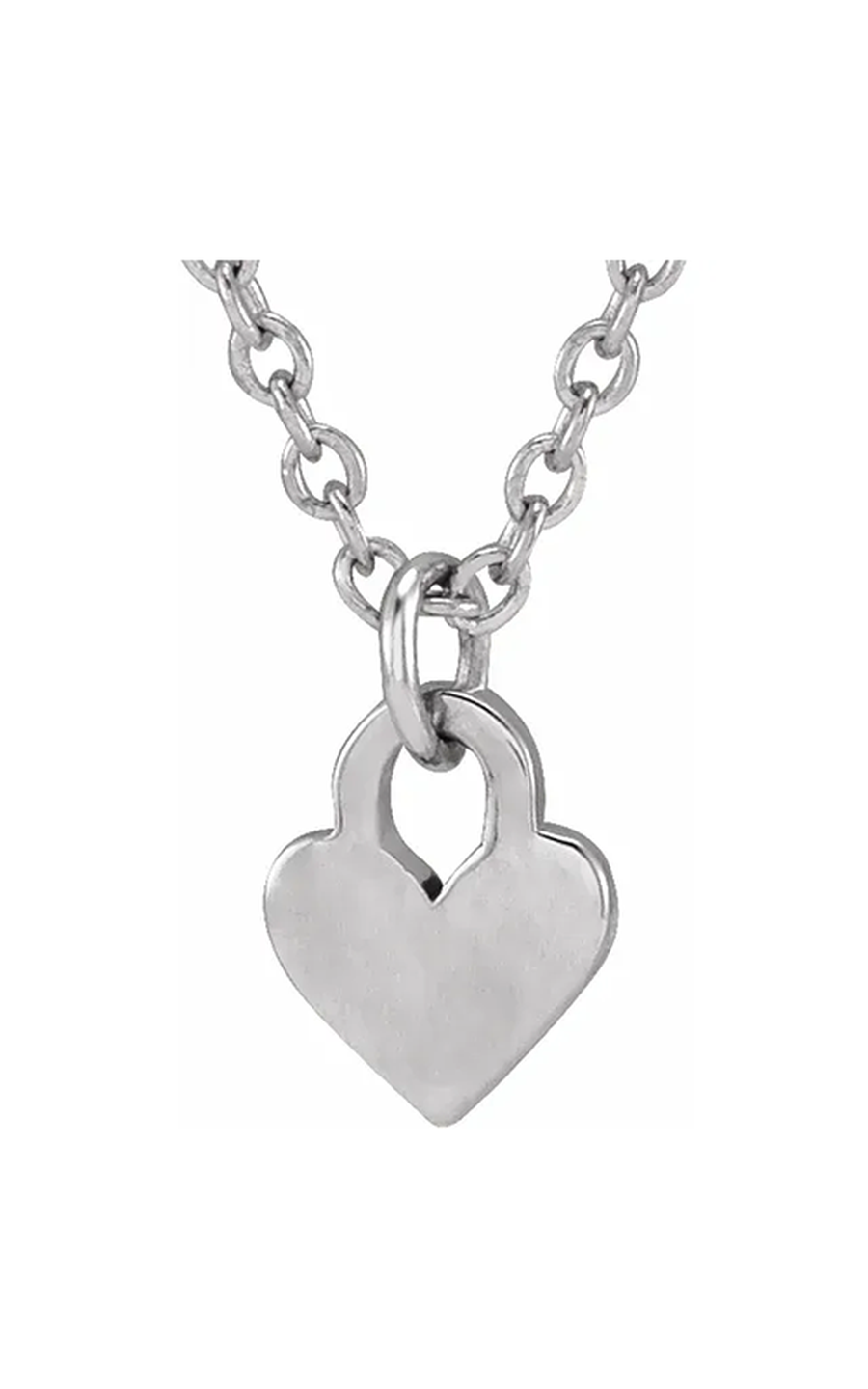 14K White Gold Metal Necklace