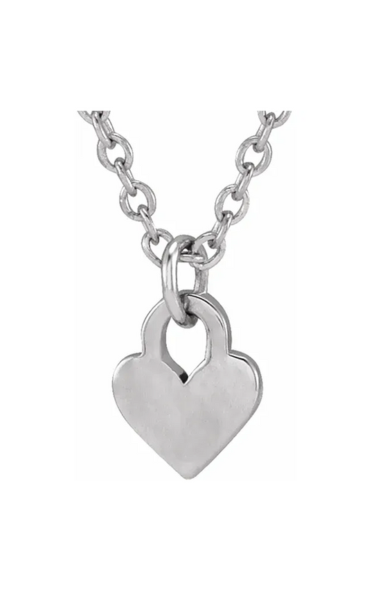 14K White Gold Metal Necklace