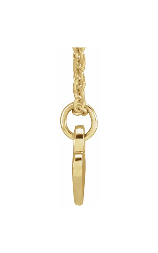 14K Yellow Gold Metal Necklace