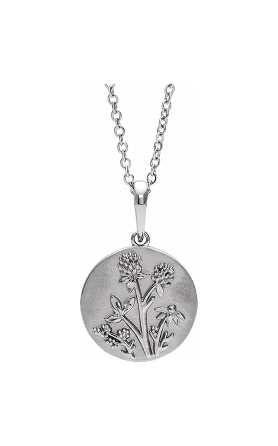 14K White Gold Metal Necklace