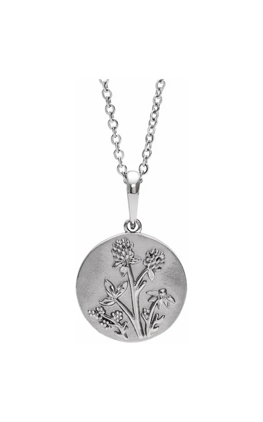 14K White Gold Metal Necklace