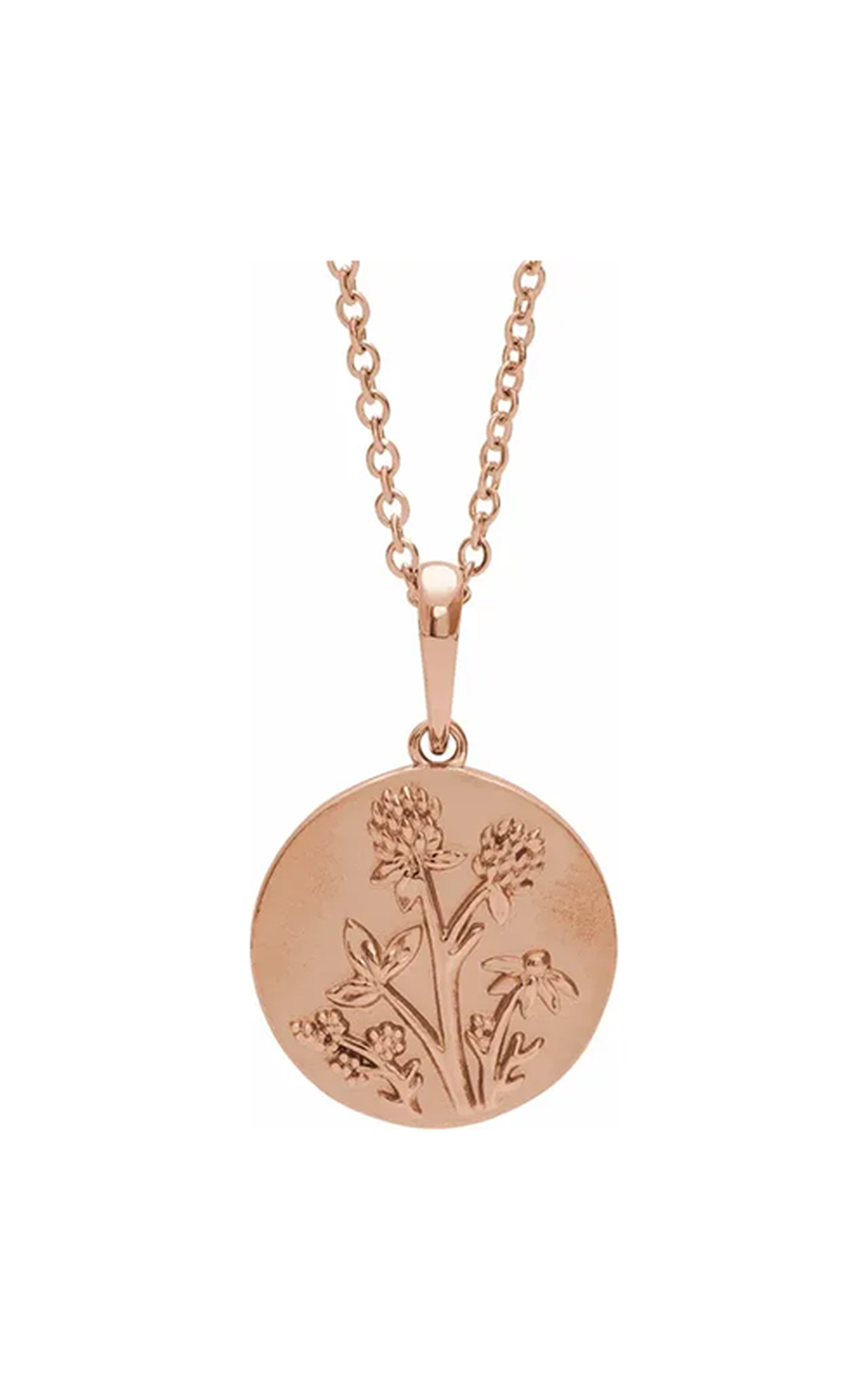 14K Rose Gold Metal Necklace