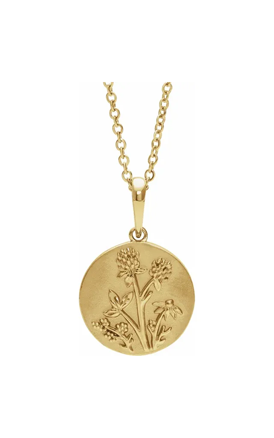14K Yellow Gold Metal Necklace