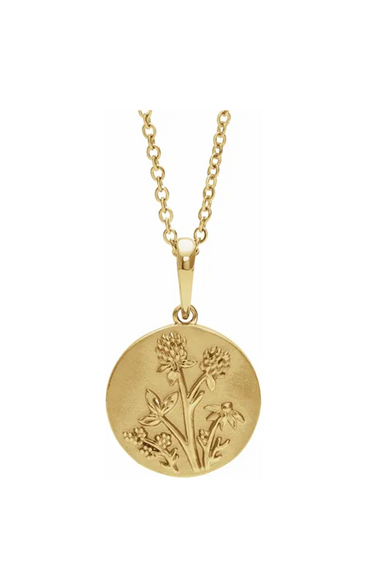 14K Yellow Gold Metal Necklace