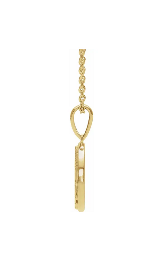 14K Yellow Gold Metal Necklace