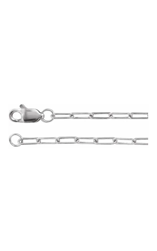 14K White Gold Metal Necklace