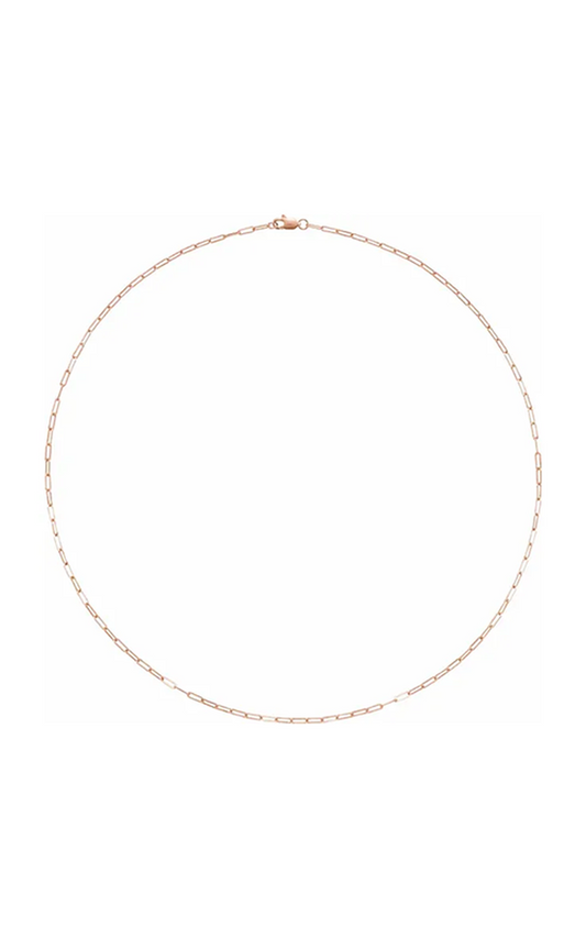 14K Rose Gold Metal Necklace