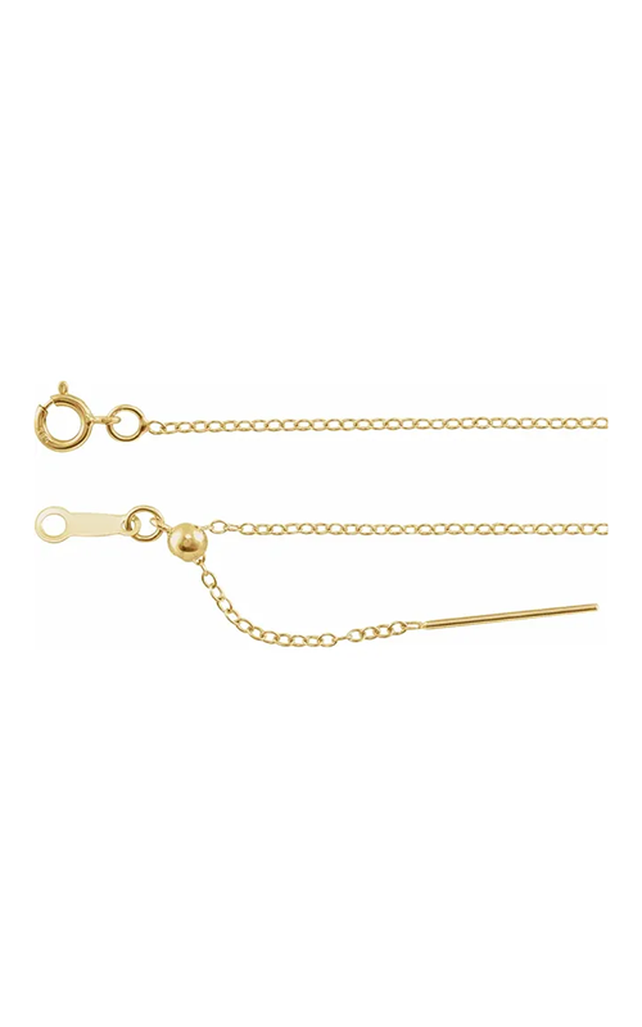 14K Yellow Gold Metal Necklace