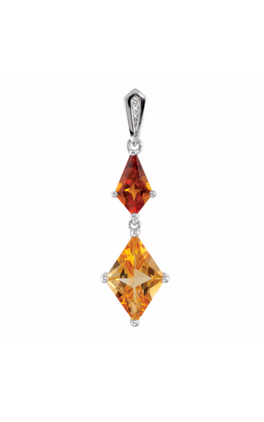 Sterling Silver (925) Gemstone Necklace