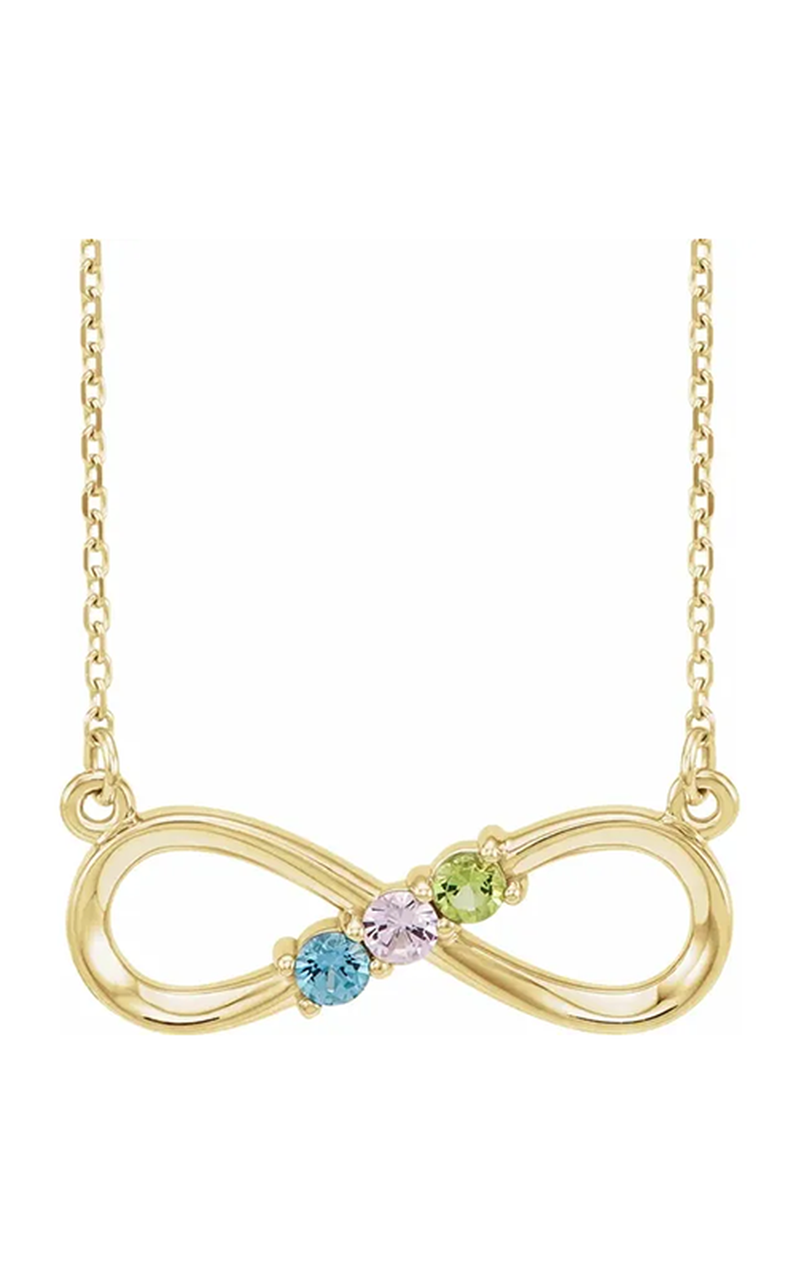 14K Yellow Gold Gemstone Necklace