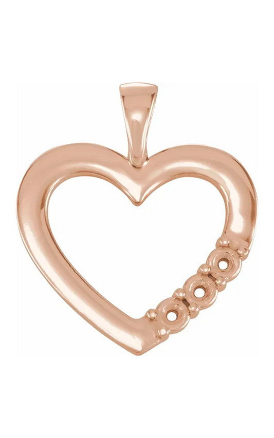 14K Rose Gold Gemstone Necklace