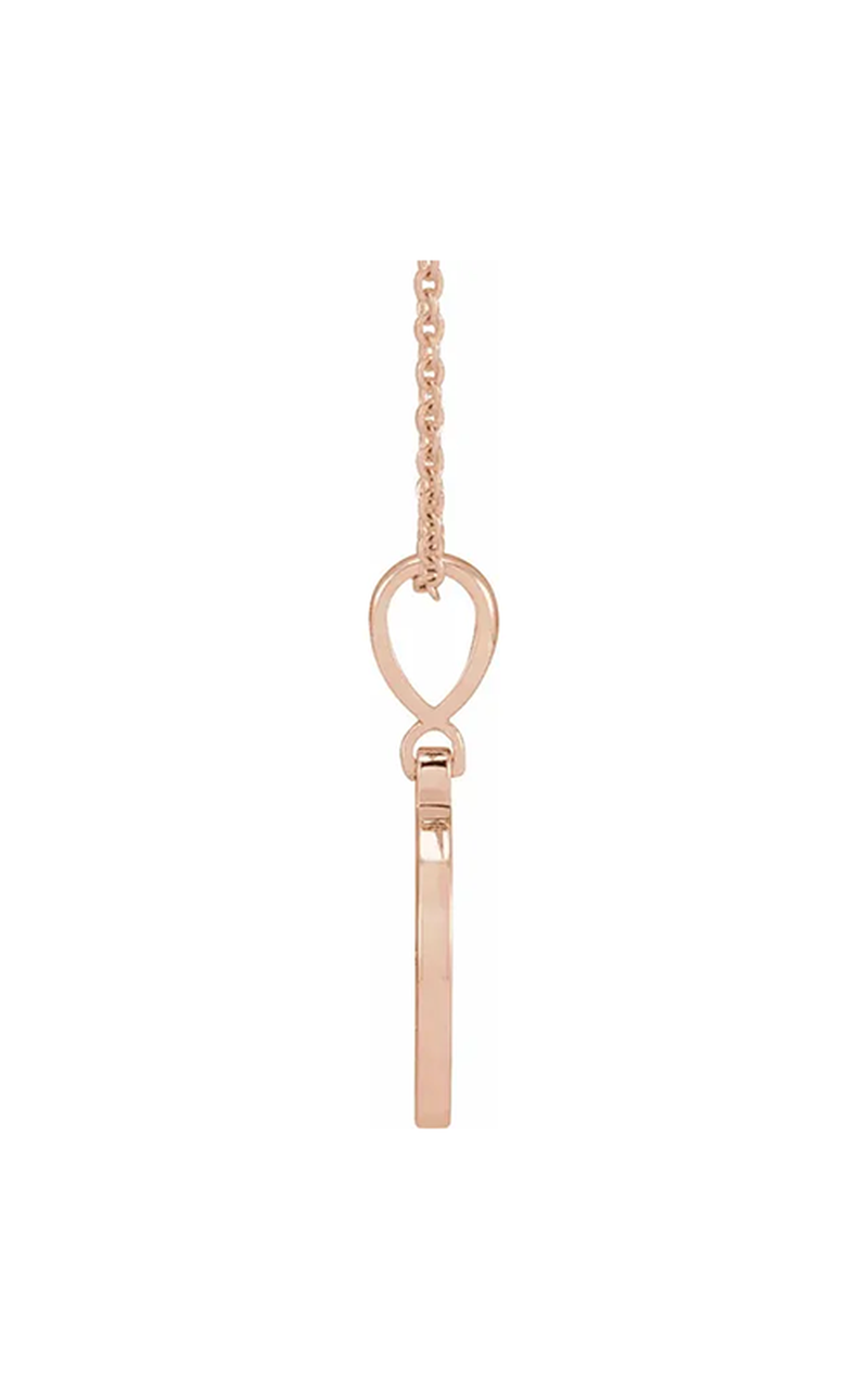 14K Rose Gold Gemstone Necklace
