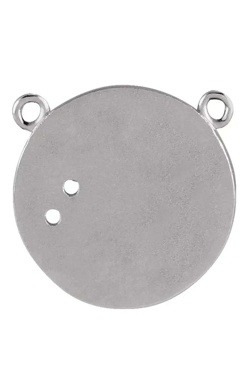14K White Gold Gemstone Necklace