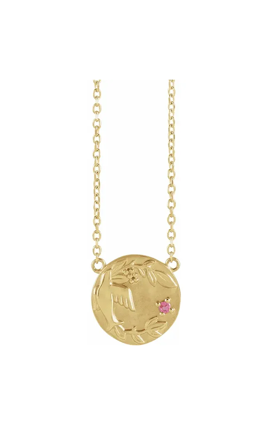 14K Yellow Gold Gemstone Necklace