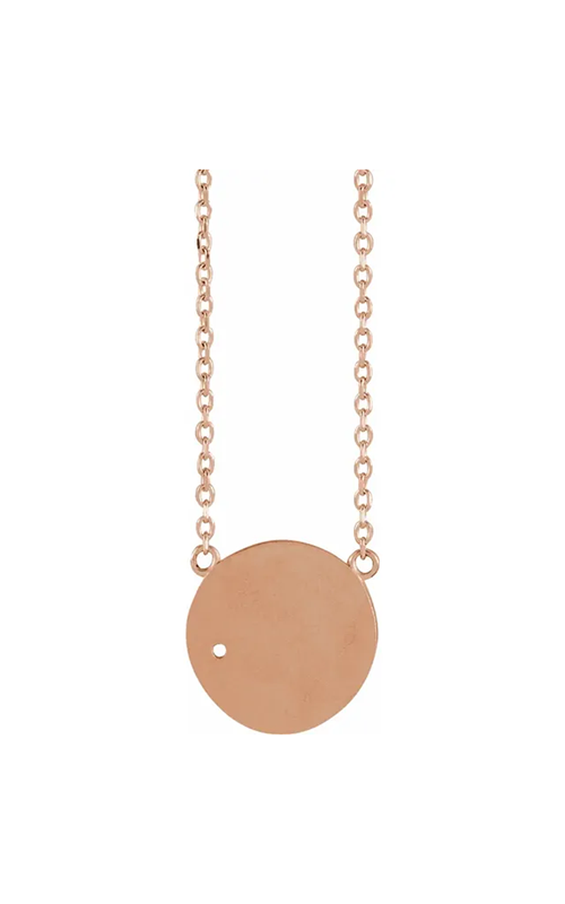 14K Rose Gold Gemstone Necklace
