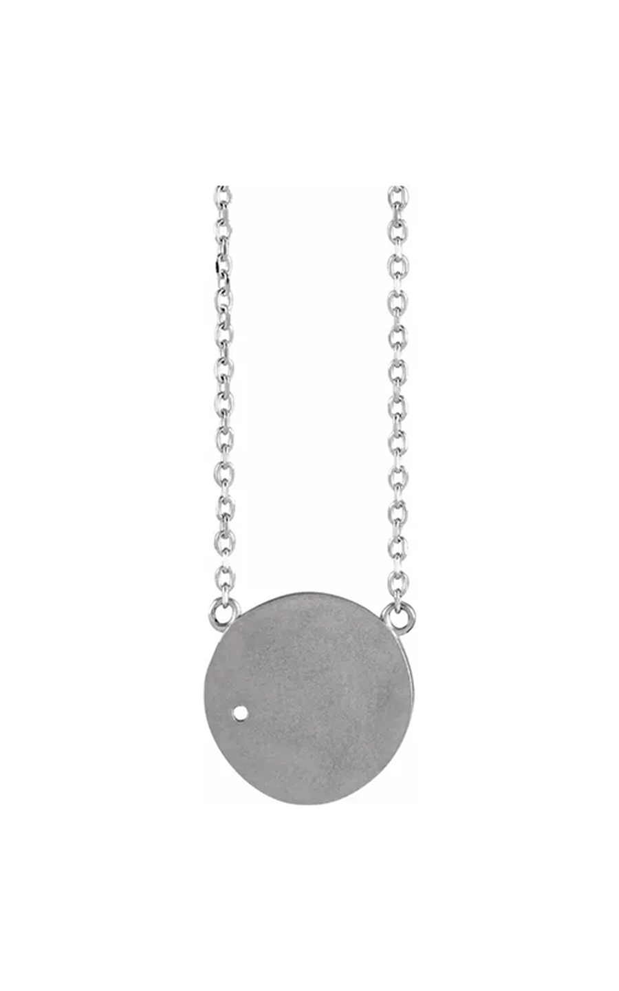 14K White Gold Gemstone Necklace