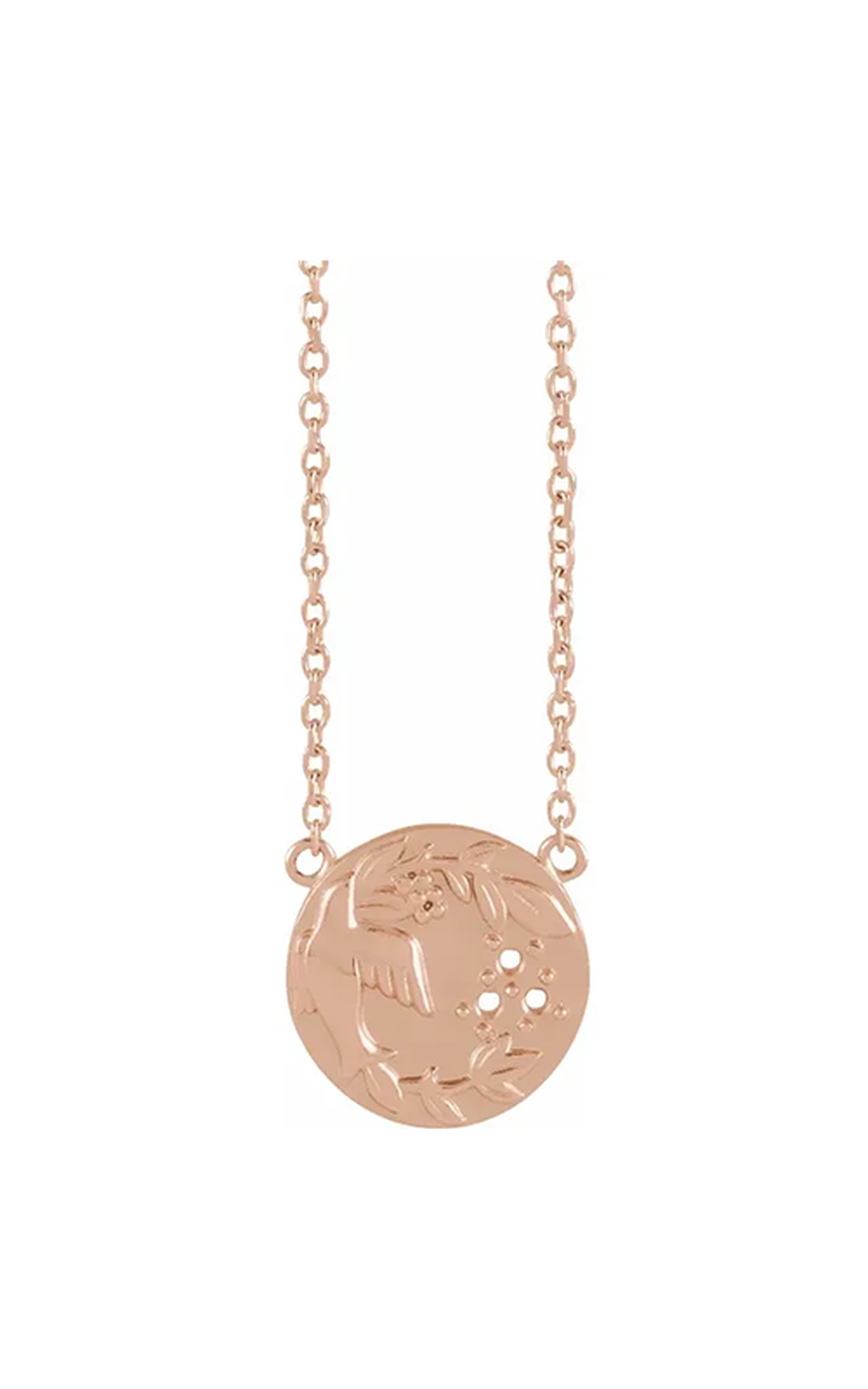 14K Rose Gold Gemstone Necklace
