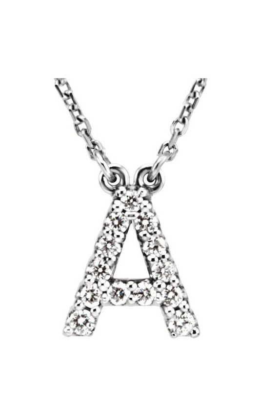 14K White Gold Simbolo Necklace