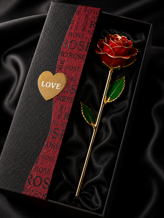 Rose For Her – 24K Gold Dipped Rose Flower Gift Box