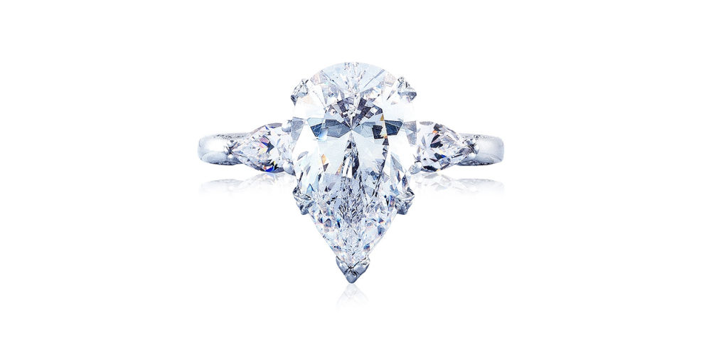 Tacori RoyalT Pear-Cut Engagement Ring
