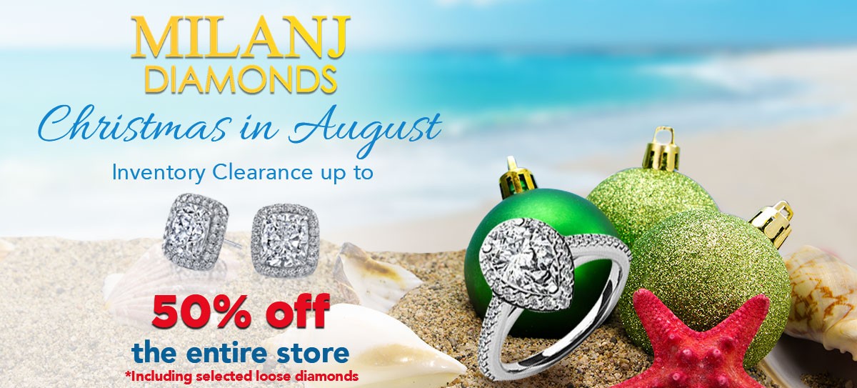 MILANJ Diamonds Holds Christmas in August Promotion With Up to 50% Off Entire Store